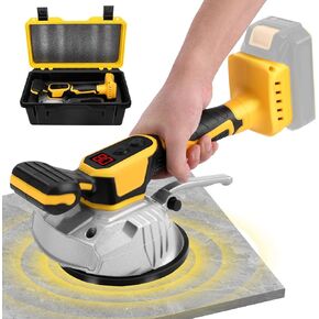 Tile Vibration Tool for Dewalt 20V Max Battery, Portable Cordless Tile Vibration Leveling Machine with 8 Level, Digital Display, Suction Cup for Tile, Floor, Thick Glass(Battery not included)