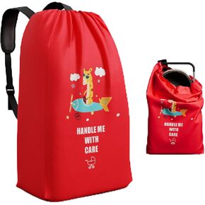 Stroller Bag for Airplane - Gate Check Bag for Single & Double Strollers Waterproof Large Stroller Travel Bag for Airplane Jogging Strollers Travel Bag(24" L x 18" W x 50" H, Pattern