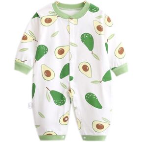 Newborn Infant Baby Boys Girls Bodysuit Jumpsuits with Button Long Sleeve Cotton Rompers Overall