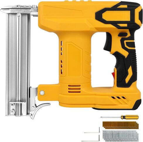 18 Gauge Brad Nailer Cordless for DEWALT 20V Battery (No Battery), 2 in 1 Electric Staple Gun/Nail Gun Battery Powered with 2000 Nails for Wood, Drives up to 1-1/4 in Nails and Crown 1/4 in Staples in Kuwait