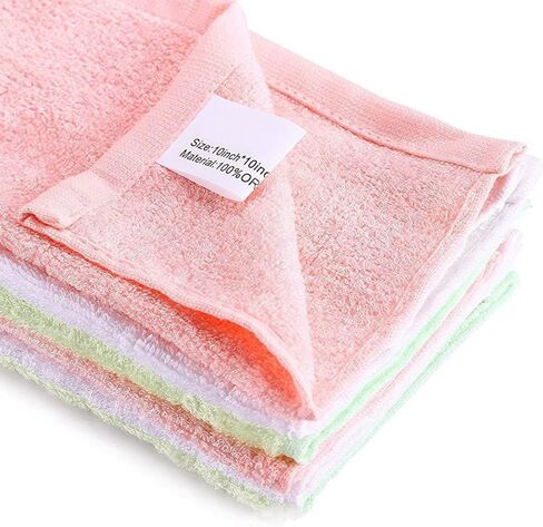 9 PCS Washcloths ، 10''x10 '' uSSORBOBENT BABY WASH CLOTH for NEWBORN - مناشف الوجه الطبيعية الناعمة ، والطفل المولود الجديد والأطفال الصغار ، والمناديل ، والرضع الأساسية ، وسجل الأطفال كدش. in Saudi Arabia