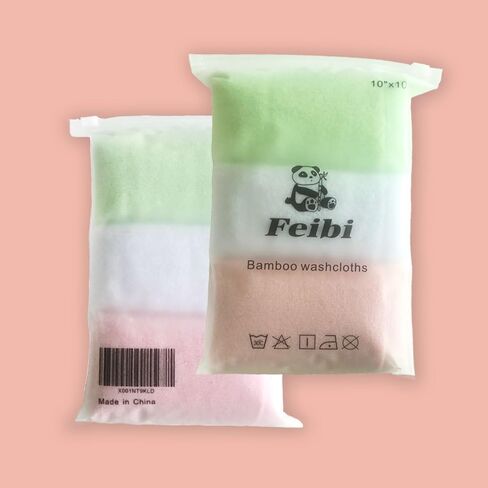 9 PCS Washcloths ، 10''x10 '' uSSORBOBENT BABY WASH CLOTH for NEWBORN - مناشف الوجه الطبيعية الناعمة ، والطفل المولود الجديد والأطفال الصغار ، والمناديل ، والرضع الأساسية ، وسجل الأطفال كدش. in Saudi Arabia