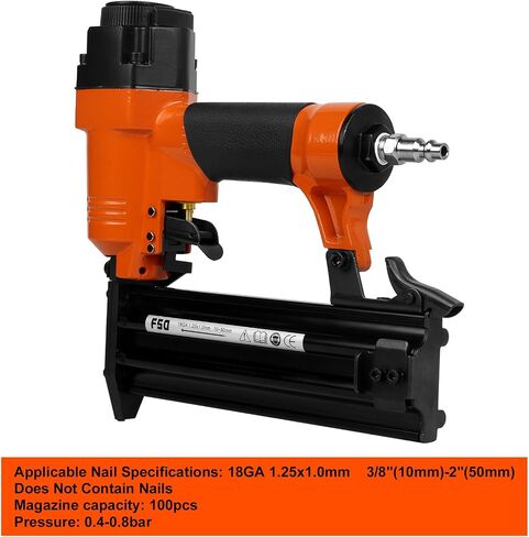 Pneumatic Brad Nailer, Nail Gun, Accepts 18 Gauge 3/8 to 2 Inch Brad Nails in Saudi Arabia