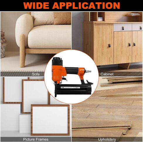 Pneumatic Brad Nailer, Nail Gun, Accepts 18 Gauge 3/8 to 2 Inch Brad Nails in Saudi Arabia