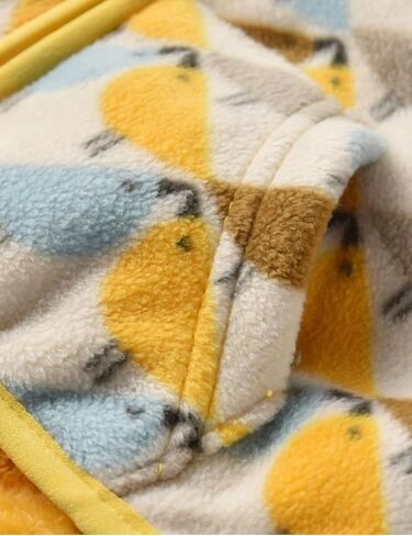 Toddler Printed Polar Fleece hooded Jacket Baby Boys Girls Kids Winter Warm Spring Autumn Outerwear Soft Lightweight in Kuwait