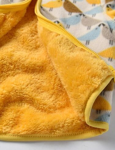 Toddler Printed Polar Fleece hooded Jacket Baby Boys Girls Kids Winter Warm Spring Autumn Outerwear Soft Lightweight in Kuwait