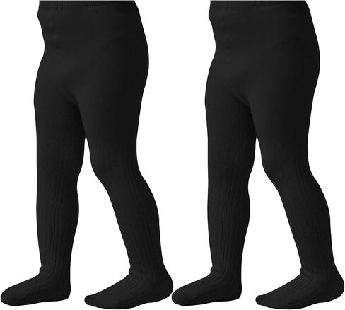 Zando 2 Pack Baby Tights Cotton Knit Cable Tights Toddler Leggings Winter Warm Girls Pantyhose Stockings for Newborns Infants in Saudi Arabia