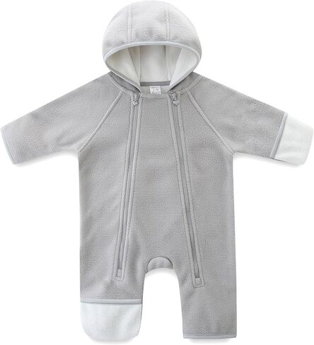 Newborn Baby Fleece Jumpsuit Girls Boys Winter Hooded Coverall Romper Cute Baby Snowsuit Clothes in Saudi Arabia
