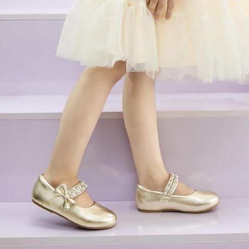 Otter MOMO Toddler/Little Girls Mary Jane Ballerina Flats Shoes Slip-on School Party Dress Shoes in Kuwait