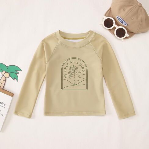 Toddler Baby Boys Swimsuit Trunk Rashguard Set 2pcs Swimwear Bathing Suit Long Sleeved Sunsuit Swim Shirt UPF 50+ in Saudi Arabia