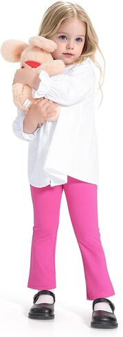 3 Pack Baby Girls Flare Leggings Toddler Bell Bottoms Pants Infant Girl Soft Cotton Clothes Size 18M-5T in Kuwait