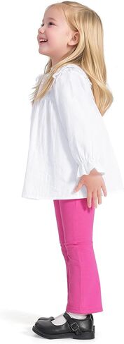 3 Pack Baby Girls Flare Leggings Toddler Bell Bottoms Pants Infant Girl Soft Cotton Clothes Size 18M-5T in Kuwait