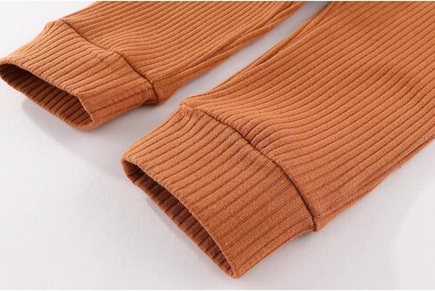 Unisex Baby Boy Girl Pants Sets Ribbed Soft Infants Bottoms Casual 4 Pack 0-24 Month Babies' Leggings in Saudi Arabia