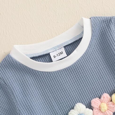 FIOMVA Baby Girl Summer Clothes Toddler Short Sleeve Letter Print T Shirt Jogger Shorts Set Infant Top Matching Outfit in Kuwait