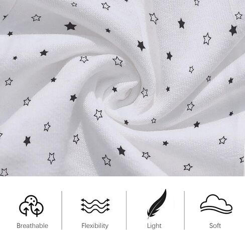 Jimonda Usisex Baby Layette مجموعة ملابس لطيفة من 12 قطعة مجموعة للبنين والبنات مع سراويل القبعات الهدايا (بالأبيض والأسود ، 9-12 شهر) in Kuwait