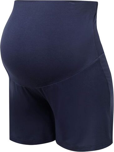Joyaria Women Maternity Shorts Pajama Sleep Lounge Pregnancy Sleepwear Bamboo Viscose Over Belly Active Yoga Shorts S-XXL in Kuwait