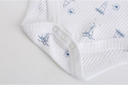4-Pack Short Sleeve Baby Boy Girl Rompers Cartoon New born Unisex 0-12M Infant Clothes in Saudi Arabia