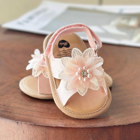 Infant Baby Boys Girls Summer Sandals Party Wedding Dress Flats Shoes Newborn Crib Shoes First Walkers Prewalkers 0-18 months in Kuwait