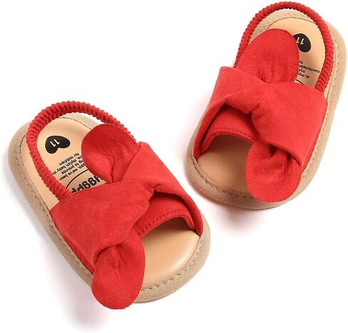 Infant Baby Boys Girls Summer Sandals Party Wedding Dress Flats Shoes Newborn Crib Shoes First Walkers Prewalkers 0-18 months in Kuwait