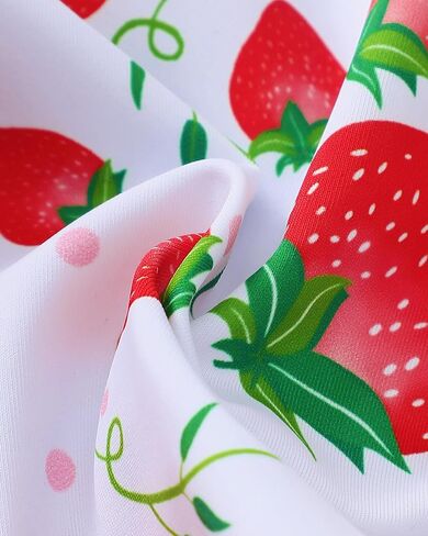 Mikrdoo Baby Girl Swimsuit Ruffled Bikini Tankini Swimsuit Infant Swimwear One Piece Bathing Suits Summer Clothes with Hat in Kuwait