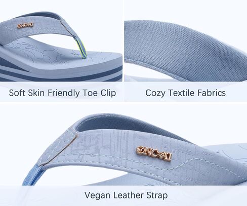 ONCAI Women’s Platform Flip Flops Trendy Dressy Womans Summer Sandals with Comfortable Flatform Arch Support Walking Outdoor Rubber Soles (US Size 5-11) in Saudi Arabia