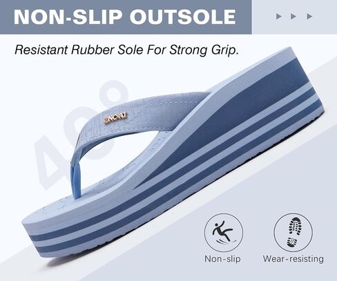 ONCAI Women’s Platform Flip Flops Trendy Dressy Womans Summer Sandals with Comfortable Flatform Arch Support Walking Outdoor Rubber Soles (US Size 5-11) in Saudi Arabia