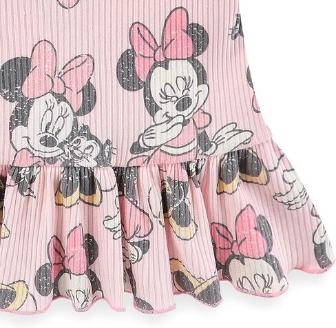 Disney Baby Lilo and Stitch Minnie Mouse Winnie The Pooh Girls Peplum T-Shirt and Shorts Outfit Set for Newborn and Infants in Saudi Arabia