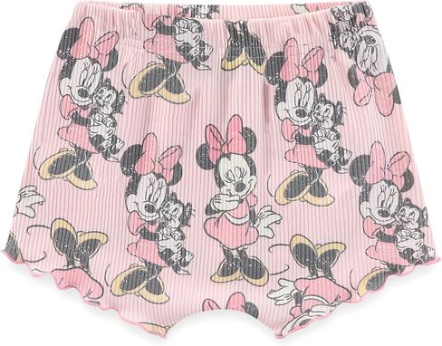 Disney Baby Lilo and Stitch Minnie Mouse Winnie The Pooh Girls Peplum T-Shirt and Shorts Outfit Set for Newborn and Infants in Saudi Arabia