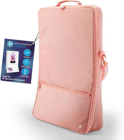 HP Carrying Padded Case with Removable Shoulder Strap & Front Zipped Pocket Exclusively for Use Sprocket Photobooth (Black) in Saudi Arabia