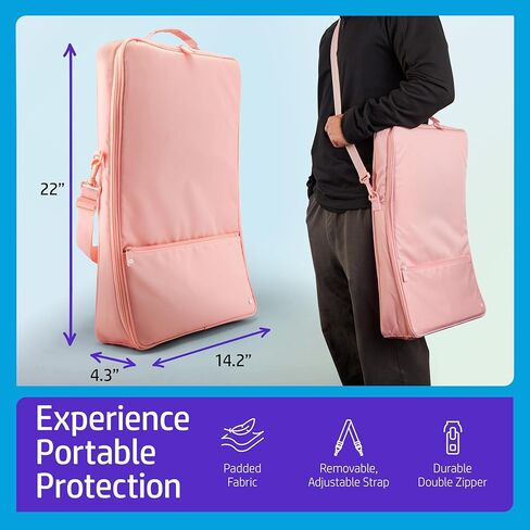 HP Carrying Padded Case with Removable Shoulder Strap & Front Zipped Pocket Exclusively for Use Sprocket Photobooth (Black) in Saudi Arabia