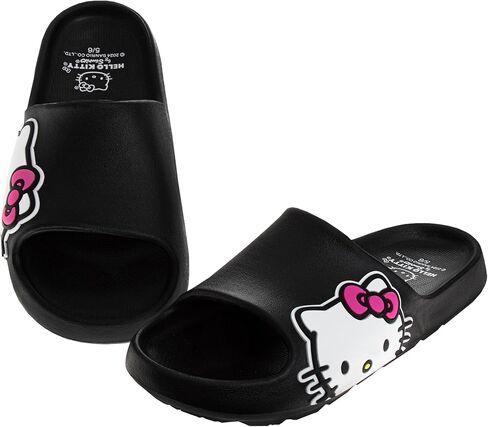 Josmo Sanrio Hello Kitty Slides Open Toe Sandals - Summer Beach Water Pool Shoes (الأحجام: Little Kid/Big Kid - البالغين) in Kuwait