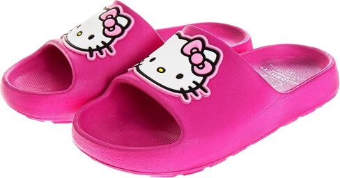 Josmo Sanrio Hello Kitty Slides Open Toe Sandals - Summer Beach Water Pool Shoes (الأحجام: Little Kid/Big Kid - البالغين) in Kuwait