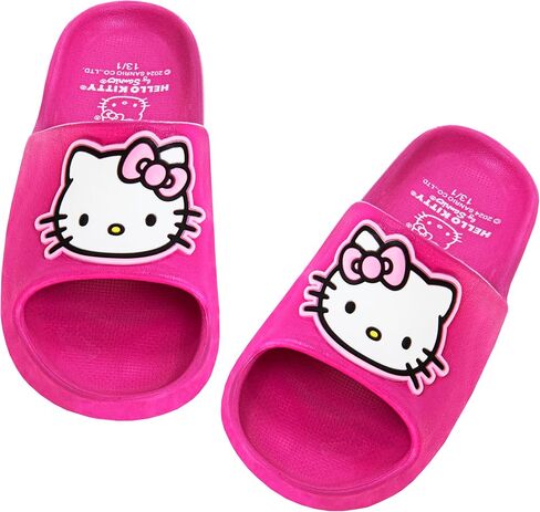 Josmo Sanrio Hello Kitty Slides Open Toe Sandals - Summer Beach Water Pool Shoes (الأحجام: Little Kid/Big Kid - البالغين) in Kuwait