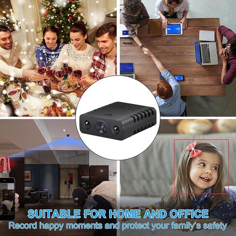 Mini Wireless WiFi Camera Security Camera HD 1080p Camera مع رؤية ليلية ، عرض عن بُعد للأمان مع iOS ، هاتف Android in Kuwait