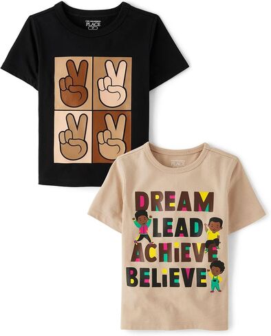 The Children's Place Baby Boys' and Toddler All Holidays Short Sleeve Graphic T-Shirts,multipacks in Saudi Arabia