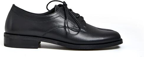 Women Neutral Oxford Shoes Lace-up Handmade Derby Faux Leather Flats Solid Ladies Shoes with Tabi Split Toe in Saudi Arabia