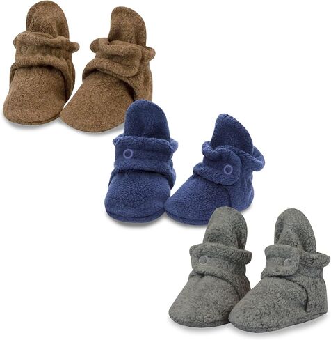Zutano Unisex Fleece Baby Booties with Organic Cotton Lining, Newborn Essentials in Saudi Arabia