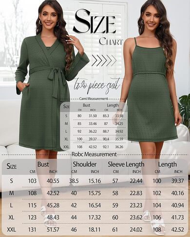 Riyiper Women's Maternity Nursing Waffle Gown Dress and Robe Set Breastfeeding Nightgown 3 in 1 Labor Delivery Hospital Gowns in Saudi Arabia