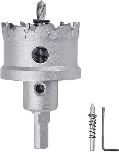 66.5mm (2-5/8 inch) Metal Steel Hole Saw with 2 Drill Bits, Hole Cutter for Thick Metal,Stainless Steel,Iron and Wood (66.5mm (2-5/8 inch)) in Saudi Arabia
