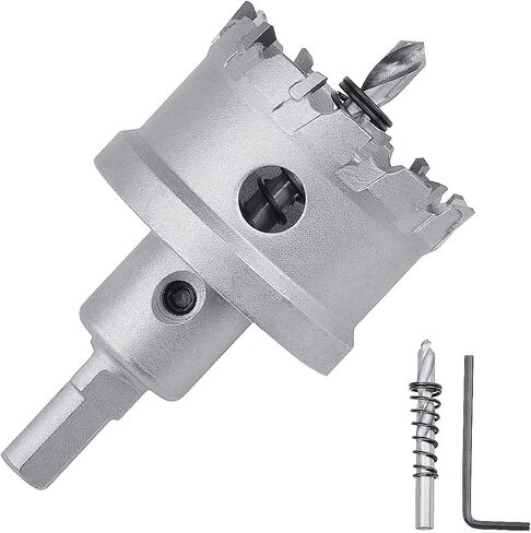 66.5mm (2-5/8 inch) Metal Steel Hole Saw with 2 Drill Bits, Hole Cutter for Thick Metal,Stainless Steel,Iron and Wood (66.5mm (2-5/8 inch)) in Saudi Arabia