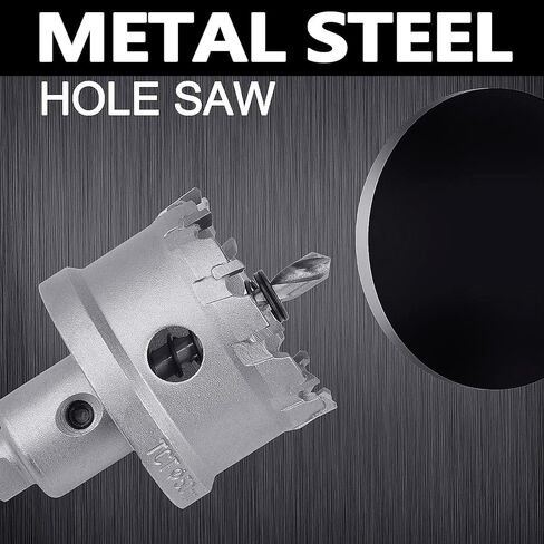 66.5mm (2-5/8 inch) Metal Steel Hole Saw with 2 Drill Bits, Hole Cutter for Thick Metal,Stainless Steel,Iron and Wood (66.5mm (2-5/8 inch)) in Saudi Arabia