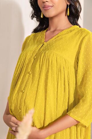 تم تمريض Janasya Maternity Kurta مع ميزة الرضاعة الطبيعية للنساء قبل وبعد الحوامل in Kuwait