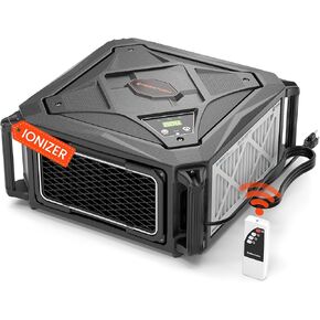 Abestorm Air Filtration System with 3-side Air Intake, High Airflow Workshop Dust Collector with Remote Control, Ideal for Woodworking Shops, Home Studios, with Built-in Ionizer