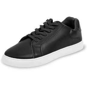 CHIN·MOON Women's Fashion Sneakers PU Non-Slip Walking Tennis Casual Shoes