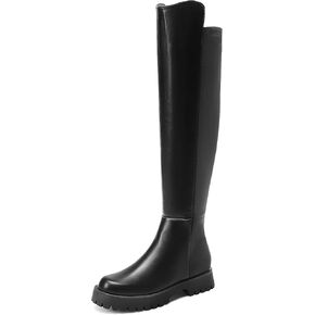 DREAM PAIRS Women's Knee High Boots, Platform Chunky Heel Thigh High Fashion Over The Knee Boots, SDOB2407W