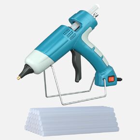 Hot Glue Gun Kit High Temperature Full Size with Switch-100W Sturdily Bonds Metal Wood Ceramics Leather and DIY project (Specialty Series HJ-042)