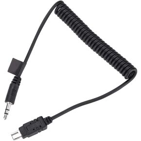 Flash Light Trigger Connection Cord, MC DC2 Remote Shutter Release Spring Cable, for Nikon 7100, D7200, D7000, D5100, D5000, D3200 (3.5mm-N3)