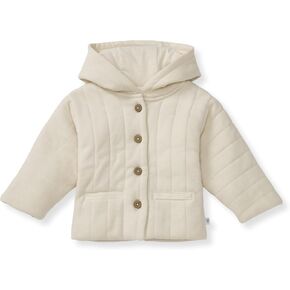 Burt's Bees Baby Unisex Baby Organic Cotton Hooded Quilted Jacket