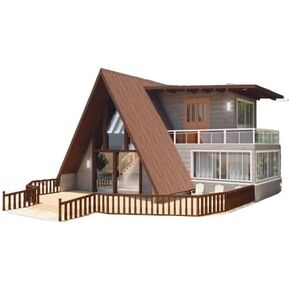 A-Frame Cabin Plans with Loft Mezzanine - 931 sqft Flexible Design