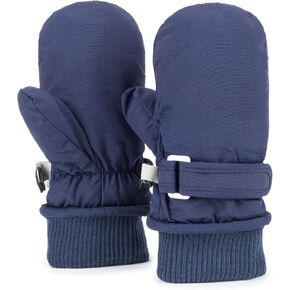 INOGIH Kids Toddler Snow Mittens Winter Cold Weather Fleece WarmWater-repellent Ski-Mittens for Baby Girls Boys